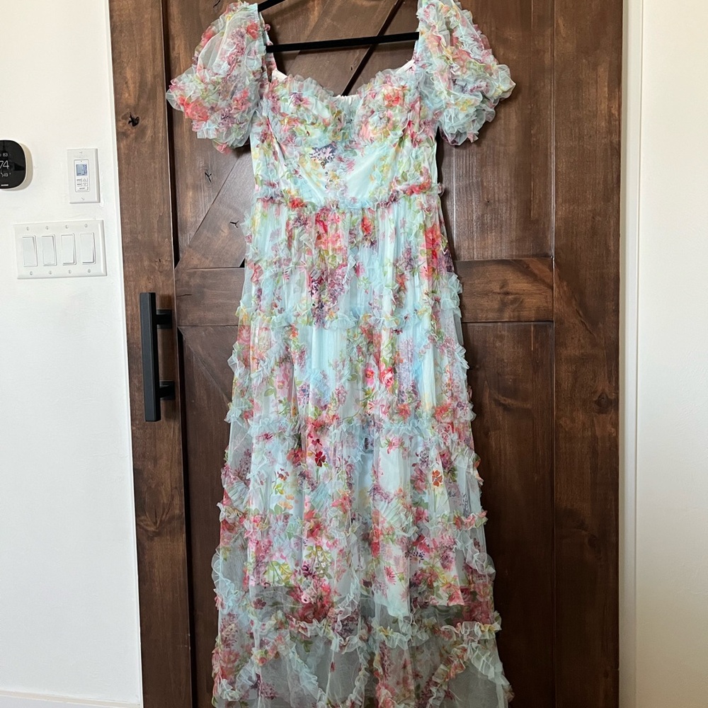 Floral Ruffled Maxi Dress